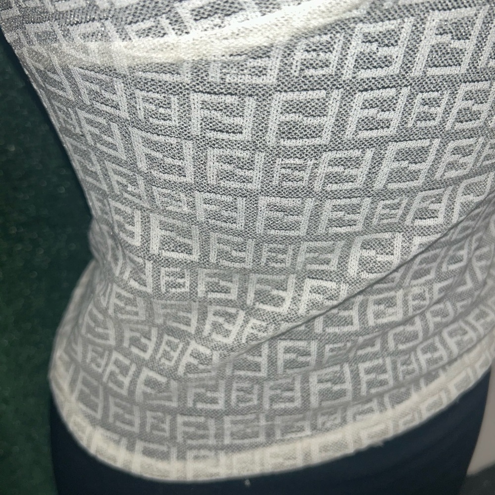 Fendi White FF Monogram‎ Blouse - Picture 5 of 8
